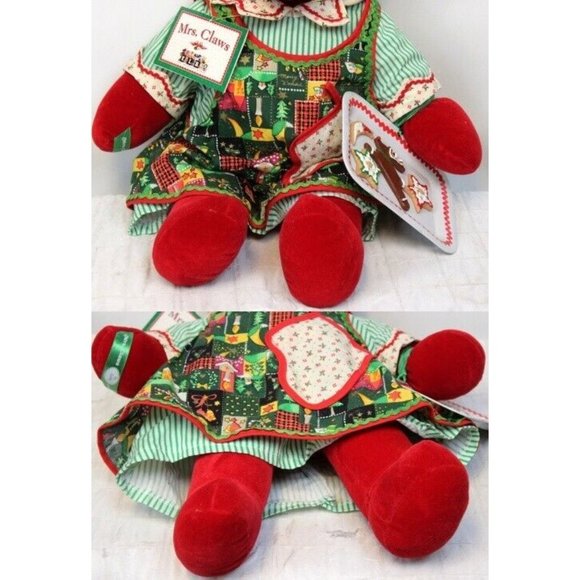 VTG 1992 LE Mrs Claws VIB North American Bear Christmas Cooking Cookie Tray - Picture 4 of 10